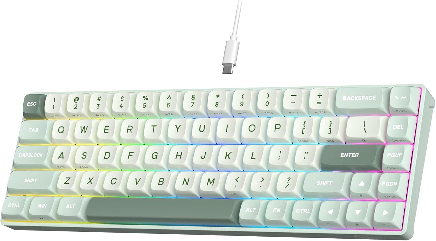 Detalle de RK Royal Kludge C68 tastiera meccanica RGB cablata