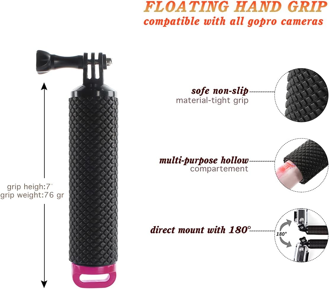 Thumbnail 3 de Geila Waterproof Floating Hand Grip Tripod Stick Handle Mount Accessories for Water Sports
