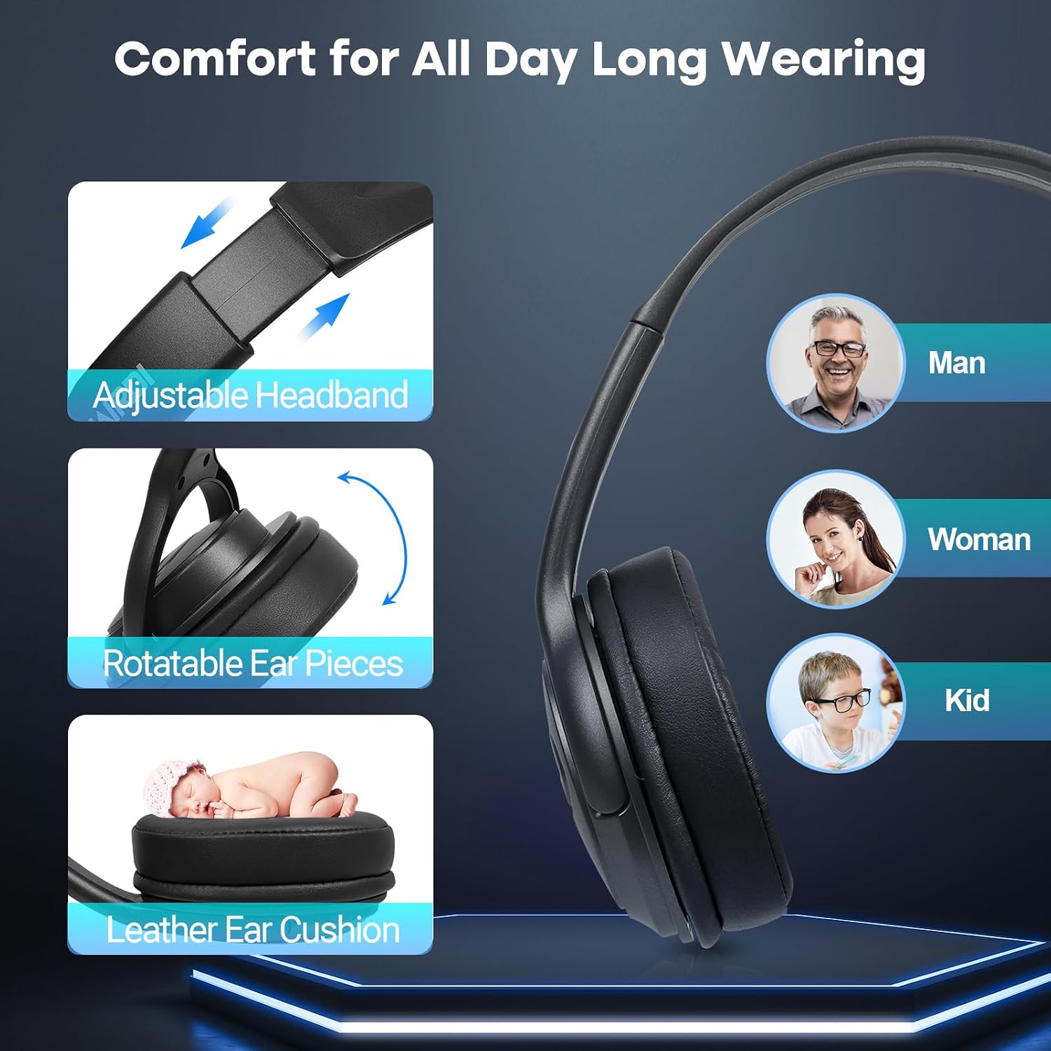 Thumbnail 4 de USB Headset with Noise Cancelling Mic 2-year warranty