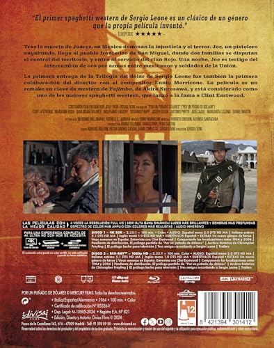 Detalle de Por Un Puñado de Dolares (1964) — 4K UHD + Blu-ray | A Fistful of Dollars, Sergio Leone, Divisa Films