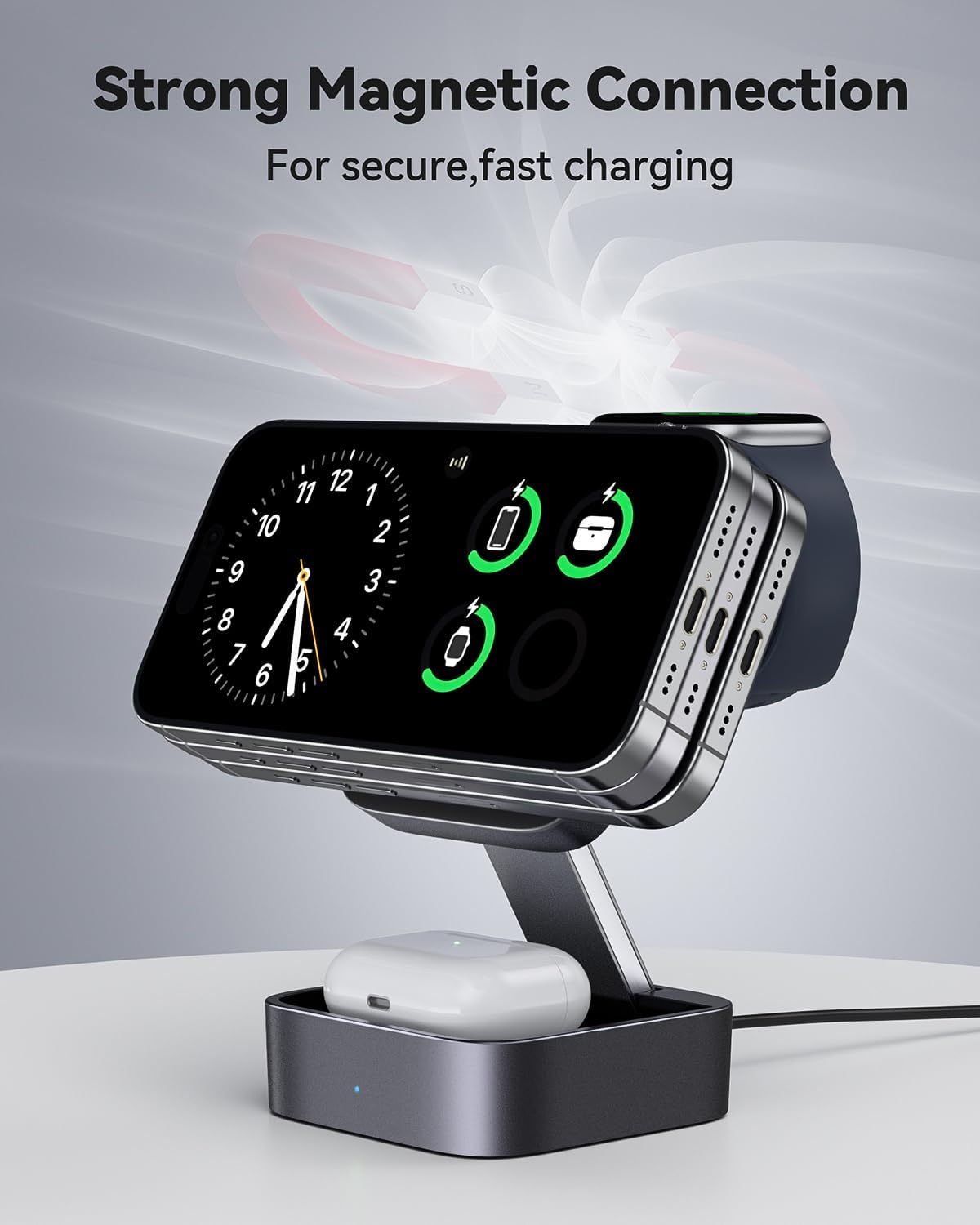 Thumbnail 6 de UEQ 3 in 1 Magnetic Wireless Charging Station for Apple Devices