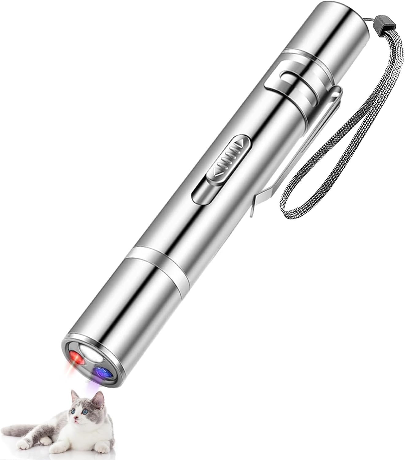 Detalle de Vinmooog Interaktives Katzenspielzeug 7-in-1 – USB-Aufladung, mehrstufige Muster & Trainingseffekt