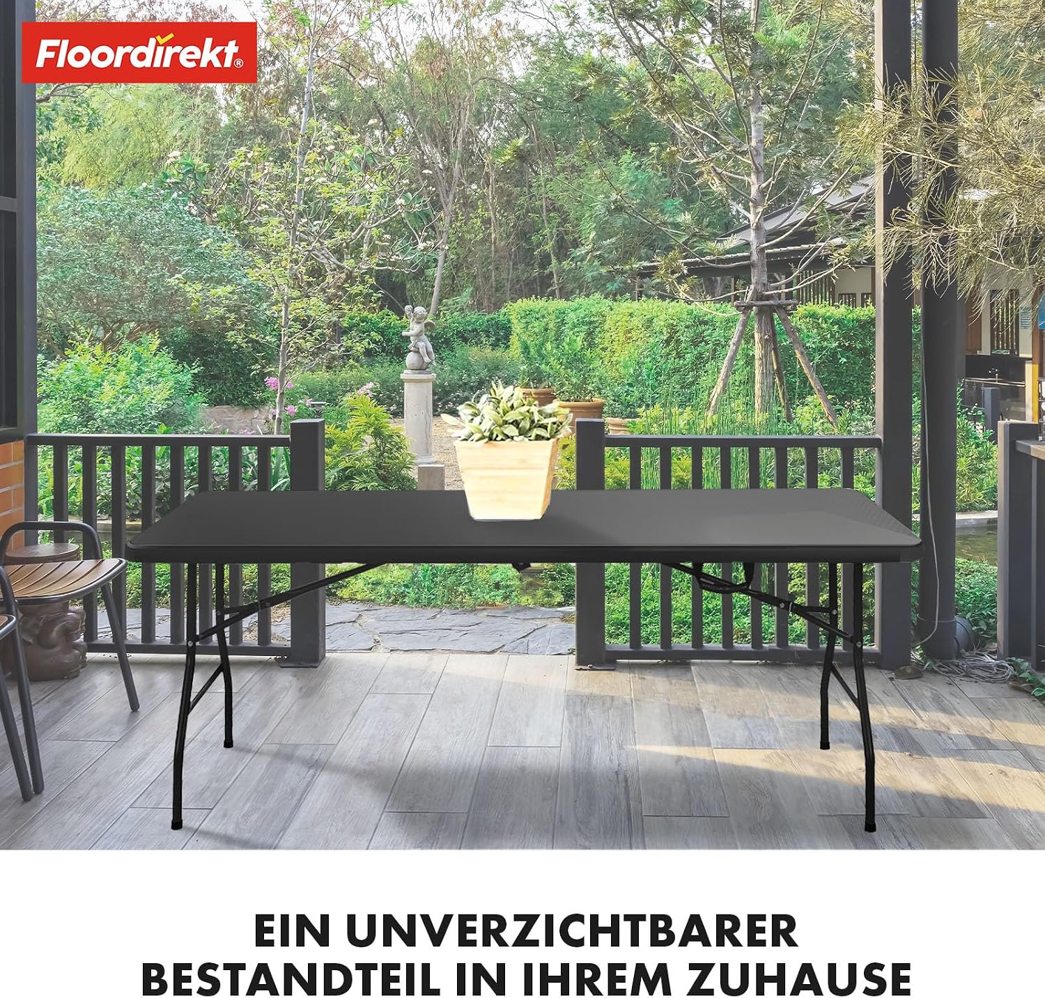 Detalle de Buffettisch klappbar Kunststoff 180x73 cm