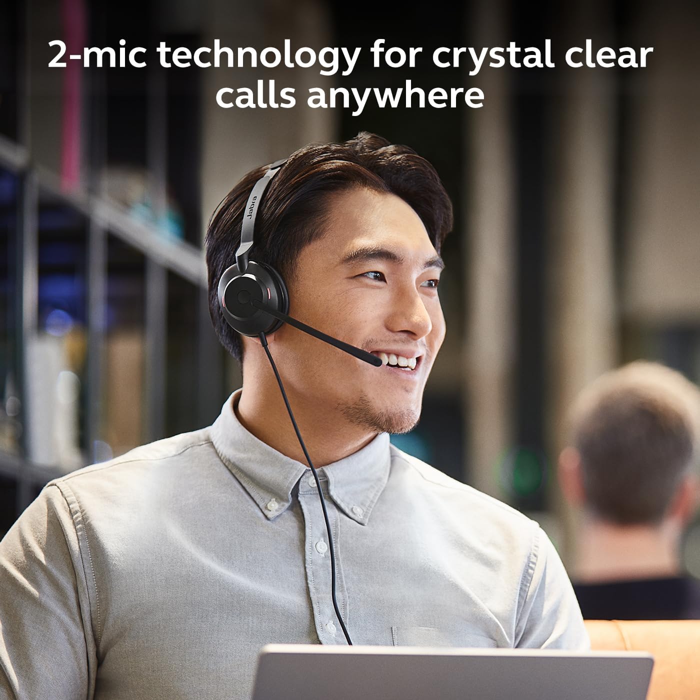 Thumbnail 4 de Jabra wired headset with USB-A and USB-C cable