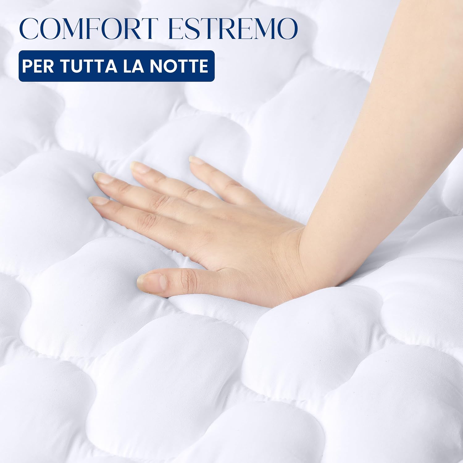 Thumbnail 6 de Copri-materasso trapuntato impermeabile Utopia Bedding 150 x 200 cm, per materassi fino a 38 cm di profondità