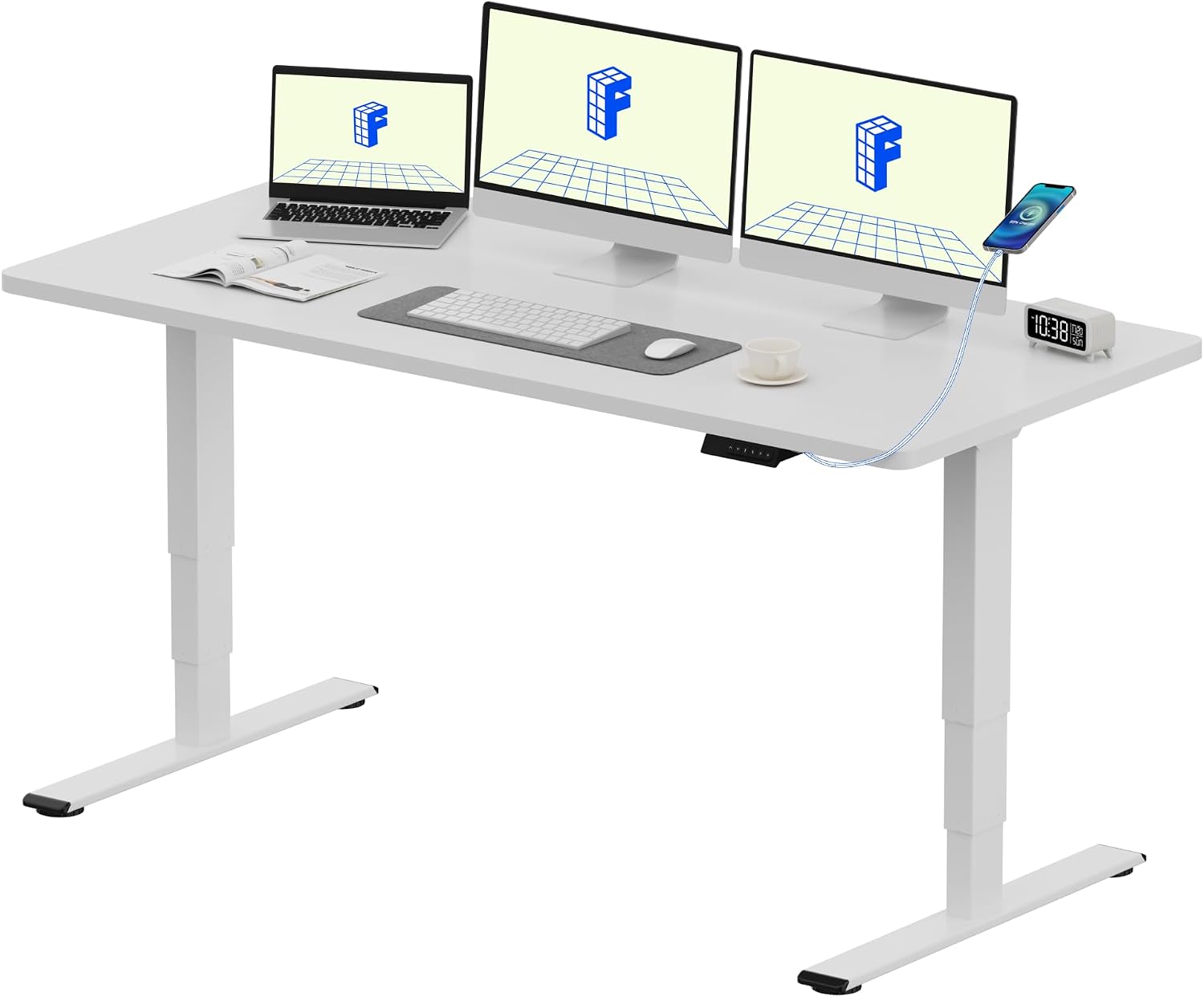 Detalle de FLEXISPOT EC5 Plus Scrivania elettrica 140×80 cm