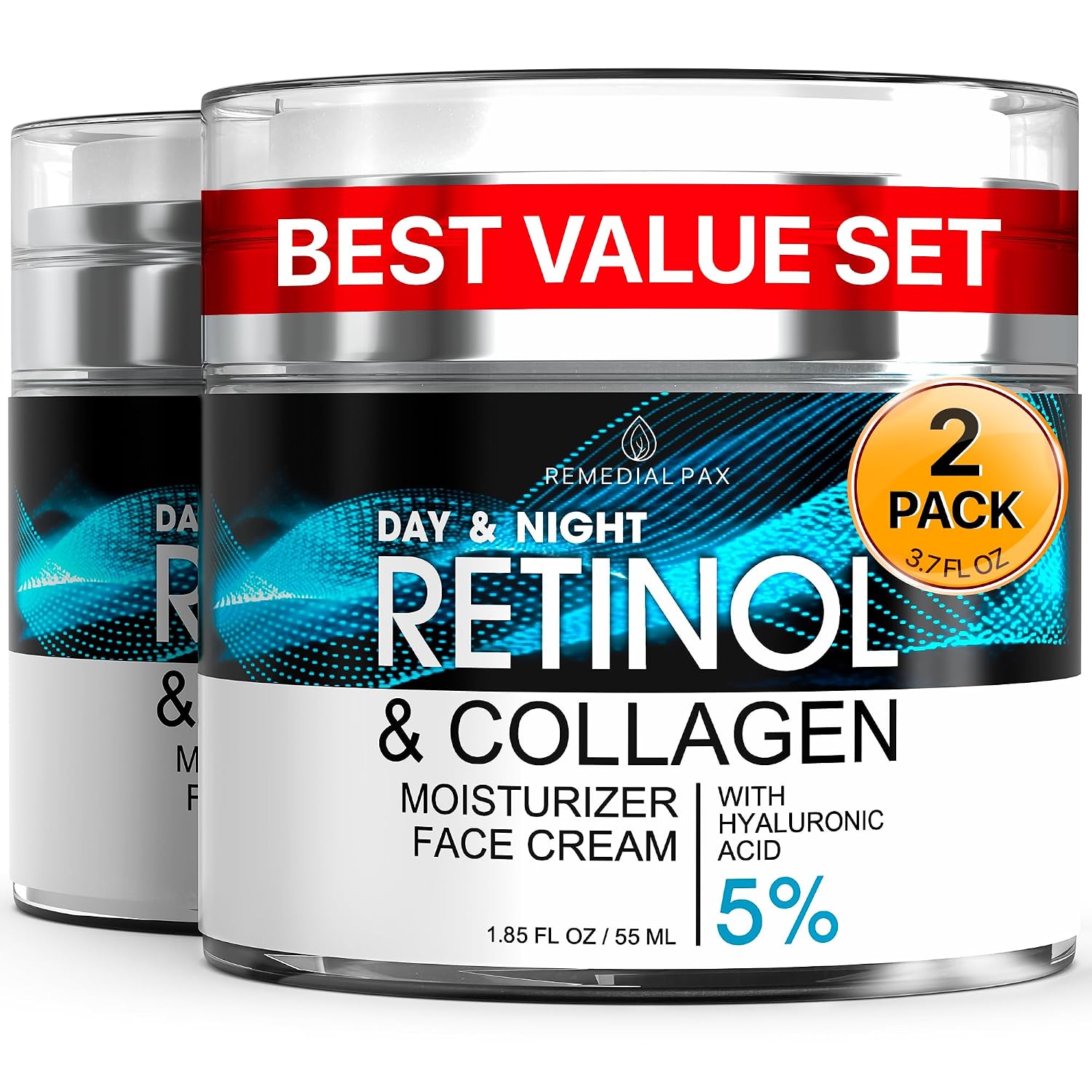 Detalle de REMEDIAL PURITY AESTHETICS EXPERIENCE Retinol Face & Neck Cream, 2-Pack