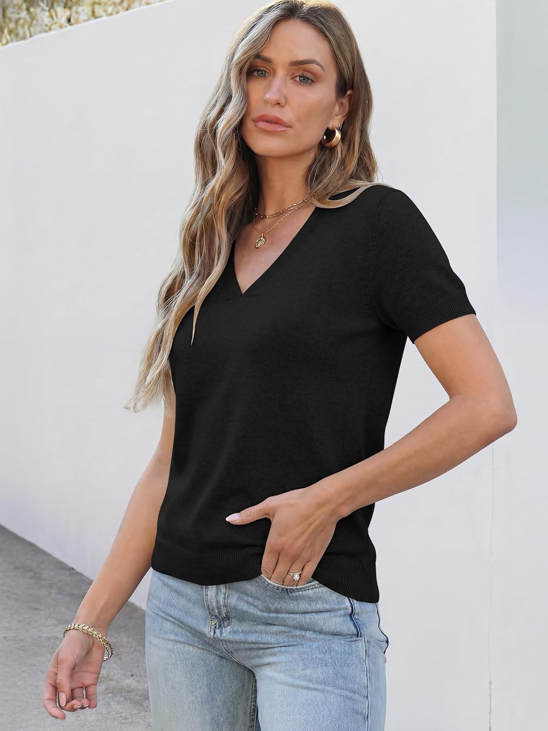 Thumbnail 3 de ANRABESS Women's Sweater Top, Wool Blend