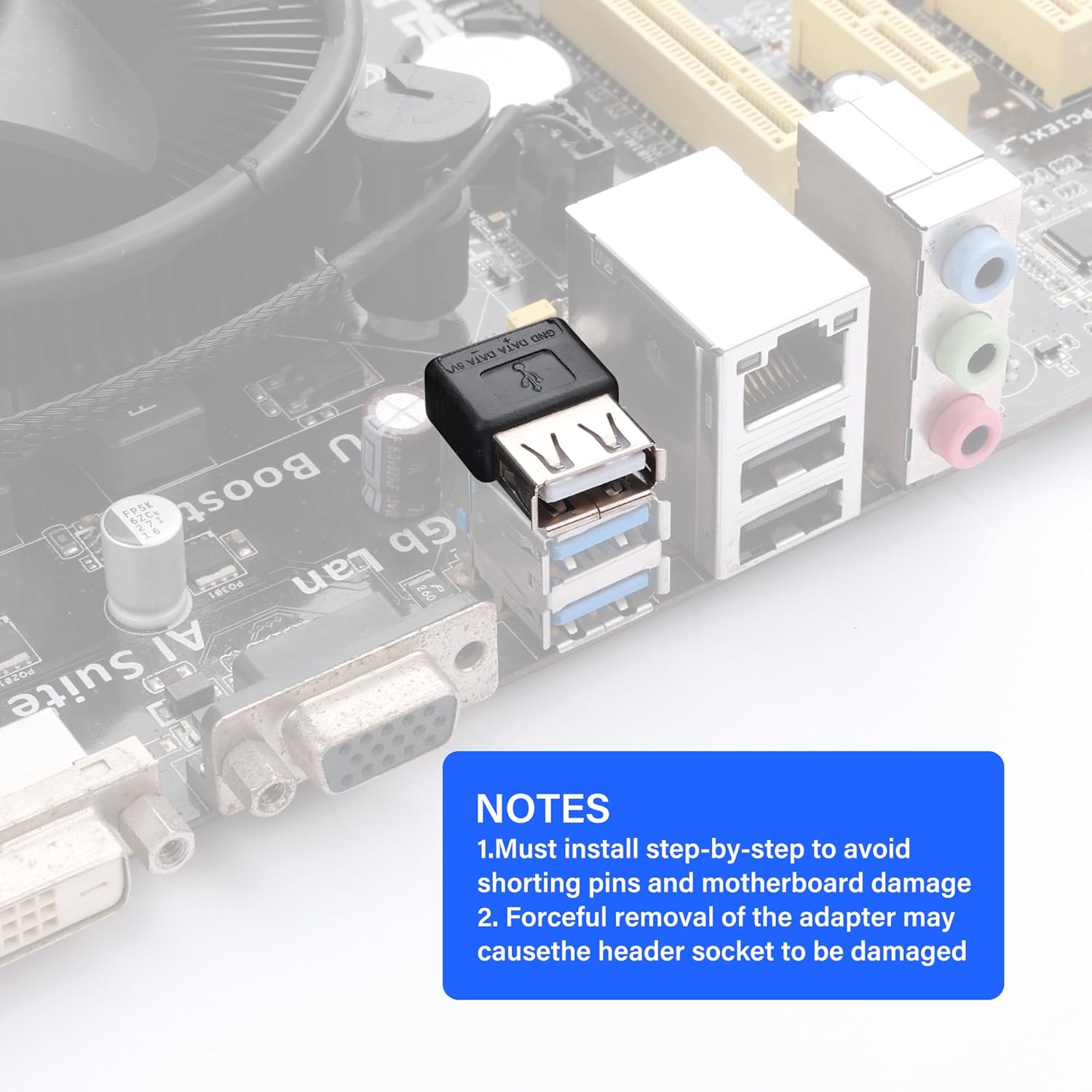 Thumbnail 4 de SinLoon USB A to 4-Pin Replacement Connector (USB-F-S) – Silver-Plated Contacts, 5V DIY Repair Kit