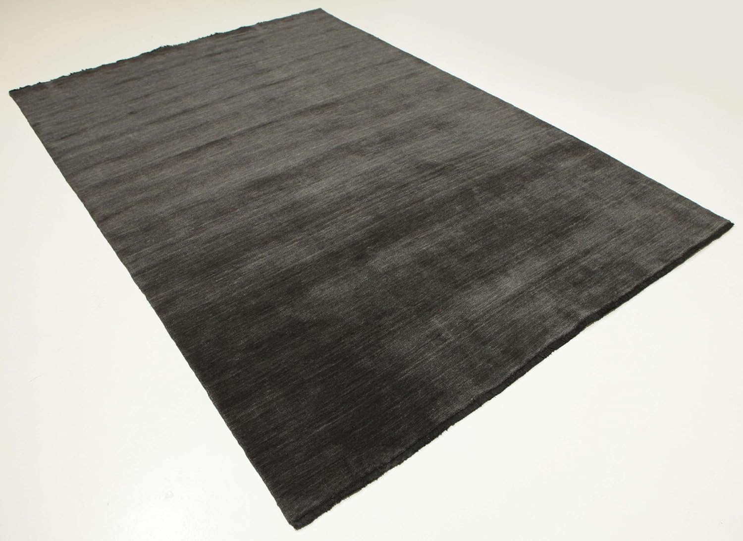 Detalle 1 de RugVista Handloom fringes rug, 200 x 300 cm, black/grey, medium pile