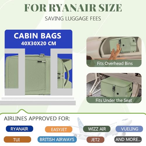 Detalle de Hayayu Mochila 40x30x20 Ryanair 24 L