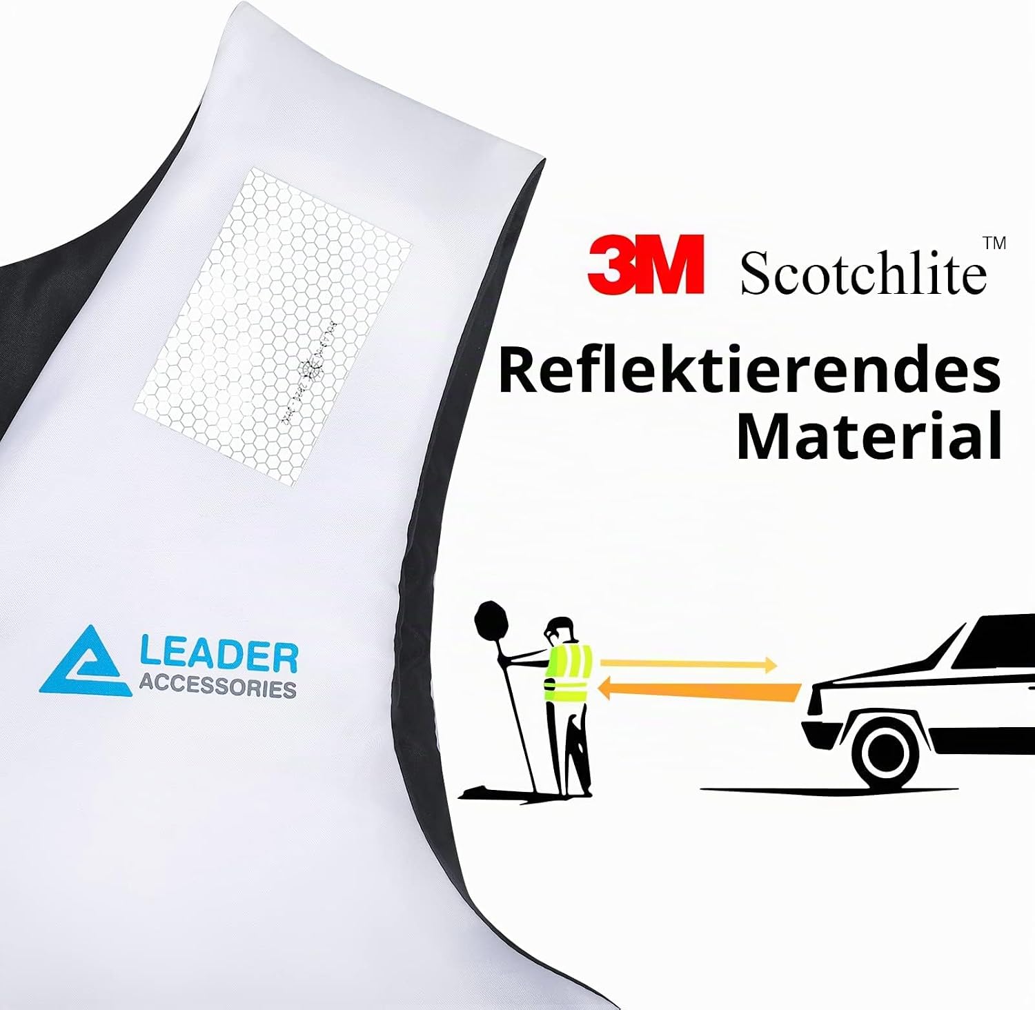 Detalle de Leader International Schwimmhilfe Erwachsene Feststoffweste – Auftrieb 40N, Frontreißverschluss