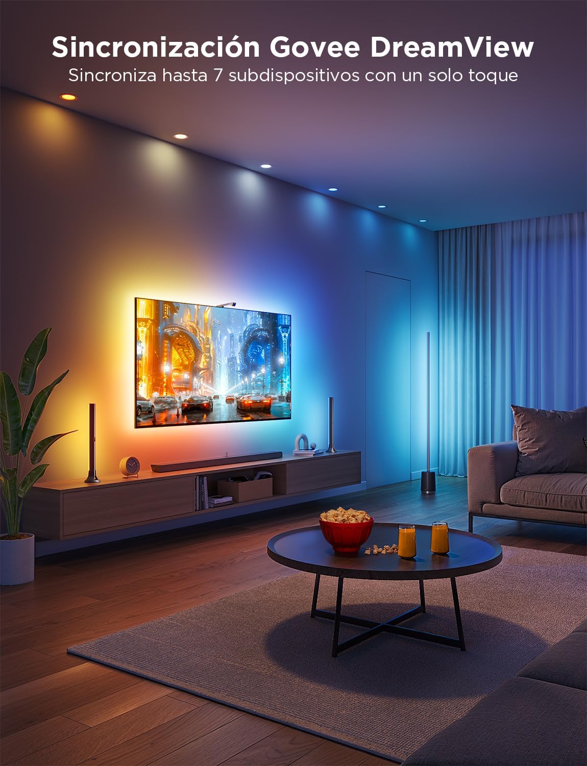 Thumbnail 1 de Govee 3 Lite Kit: Luces LED RGBICW para TV