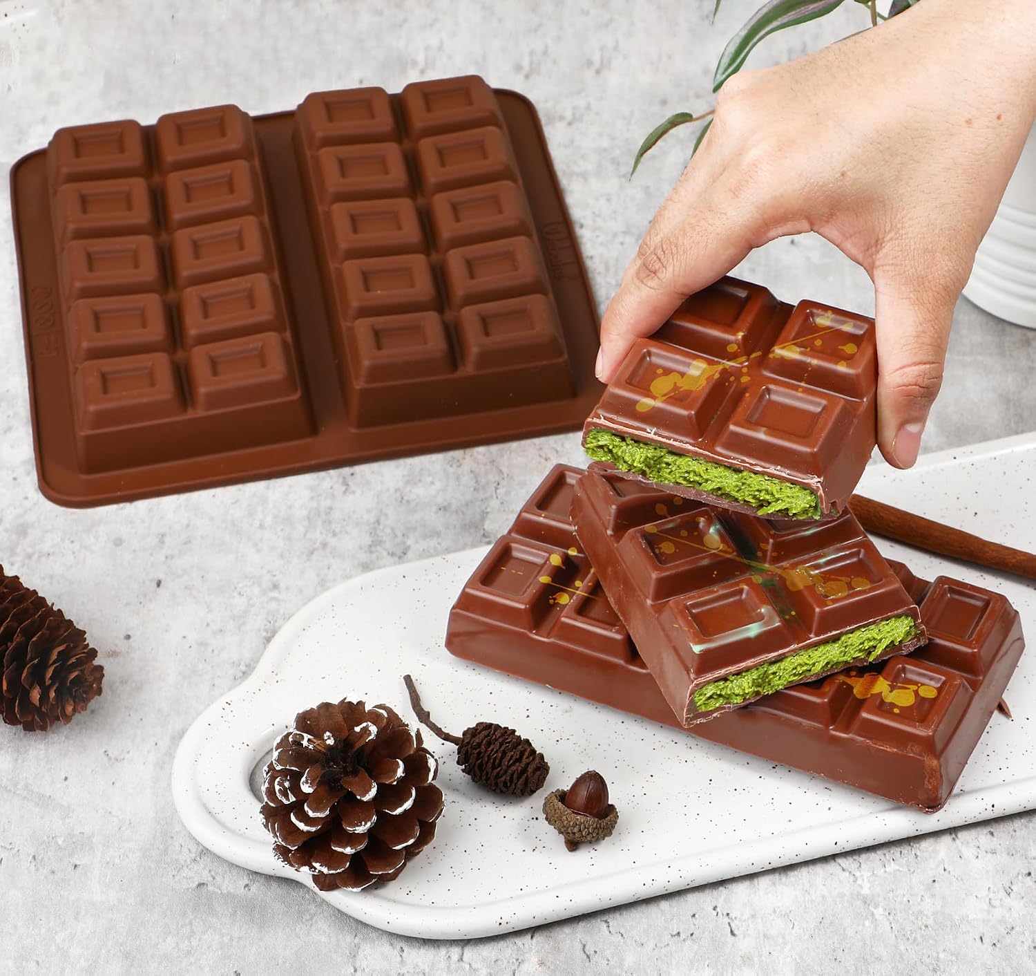 Detalle 2 de Webake Silicone Chocolate Bar Moulds 2 pcs