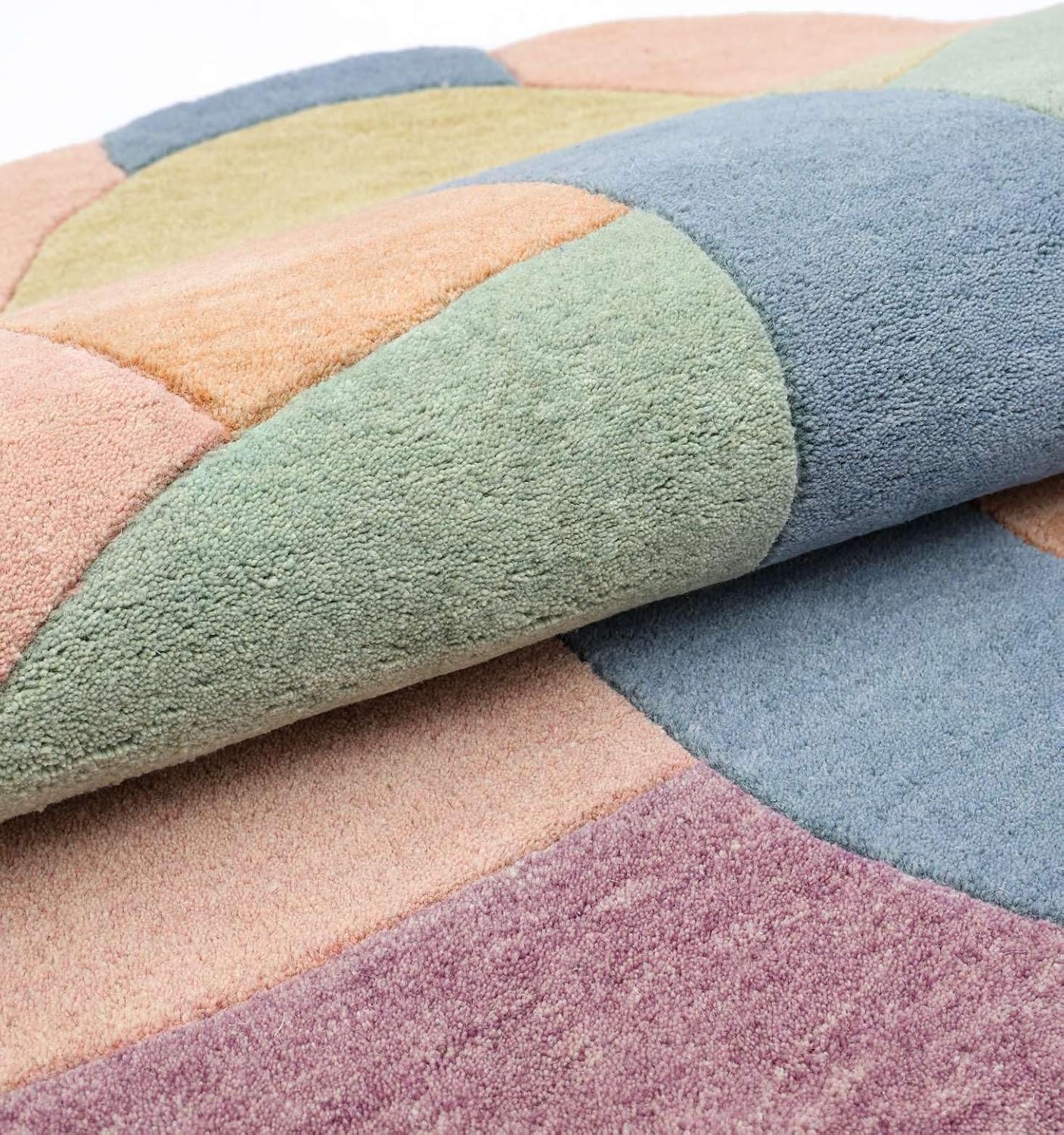 Detalle 2 de RugVista Colorful Knot Kids Rug, 100 x 100 cm, medium pile, Oeko-Tex 100