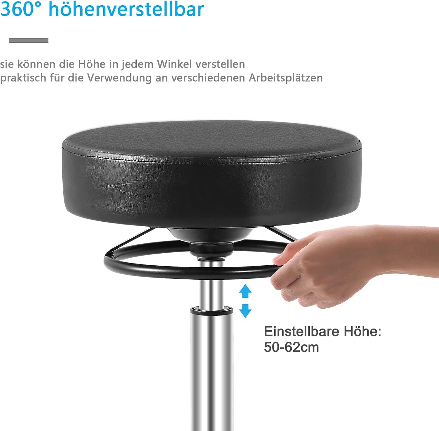Thumbnail 2 de OUTMASTER Rollhocker höhenverstellbar mit Rollen