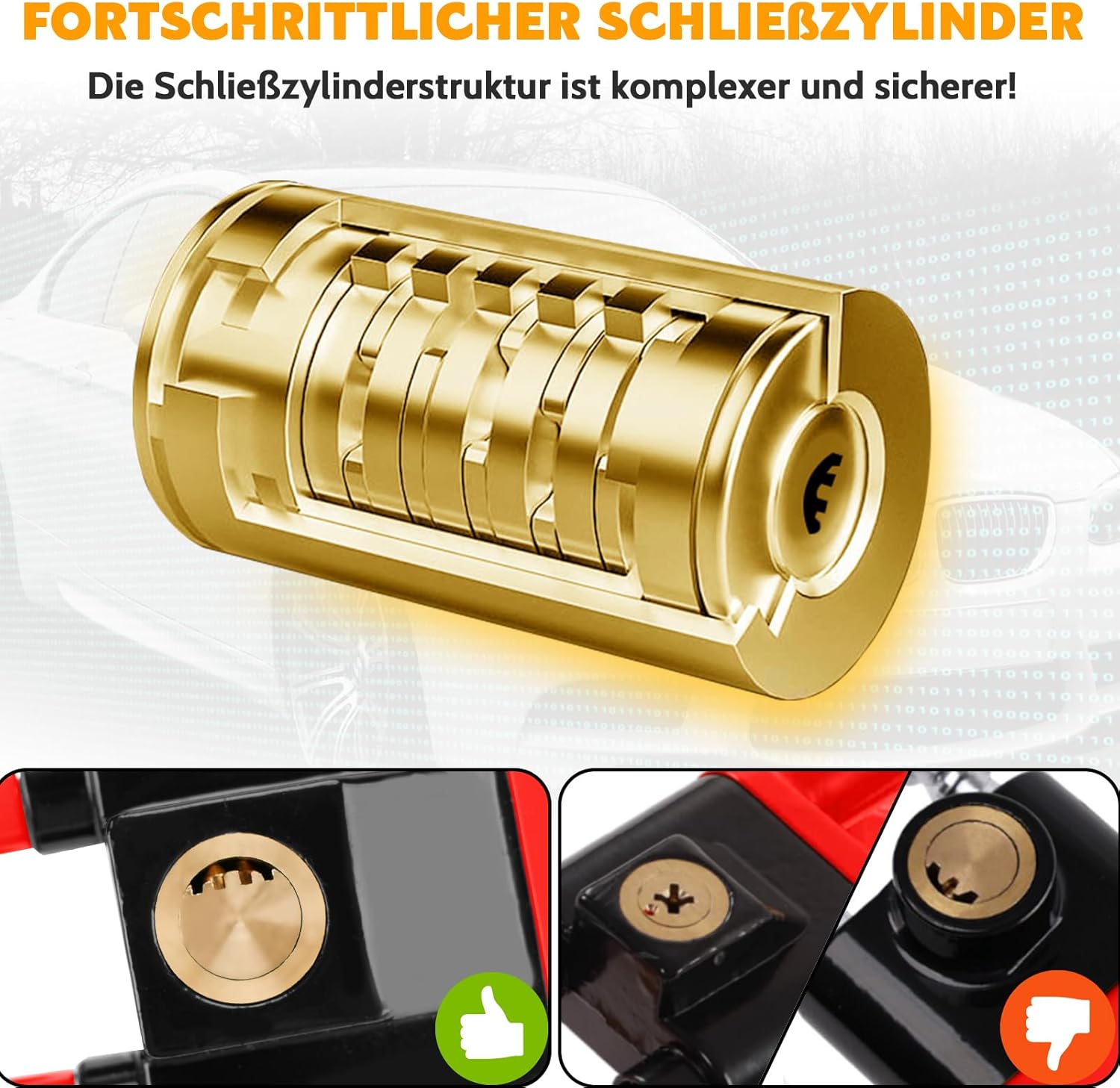 Detalle 1 de Tevlaphee Lenkradkralle 5,5–13,8 Zoll