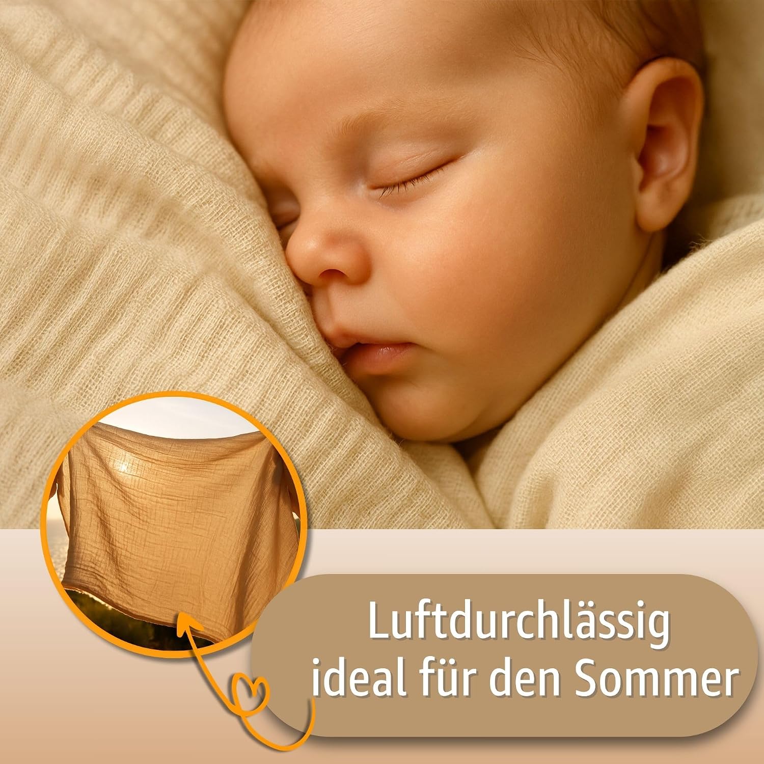 Detalle de Totsy Baby Mousseline Housse de Couette Enfant 100x135cm – Linge de lit en coton mousseline certifié Öko-Tex
