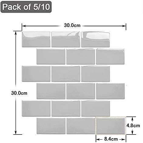 Thumbnail 5 de Yoillione Peel & Stick Metro Tile Backsplash 10 Sheets 🧱