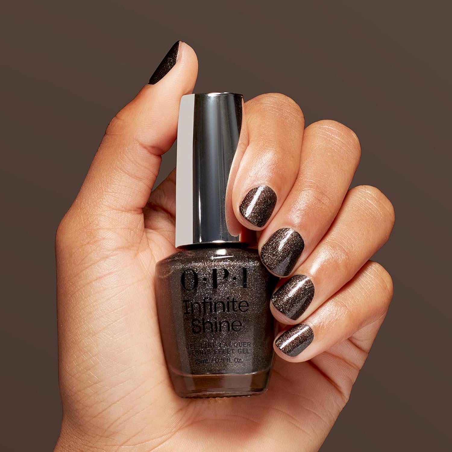 Thumbnail 3 de OPI Infinite Shine smalto a lunga durata effetto gel senza lampada UV, smalto nero (15 ml)