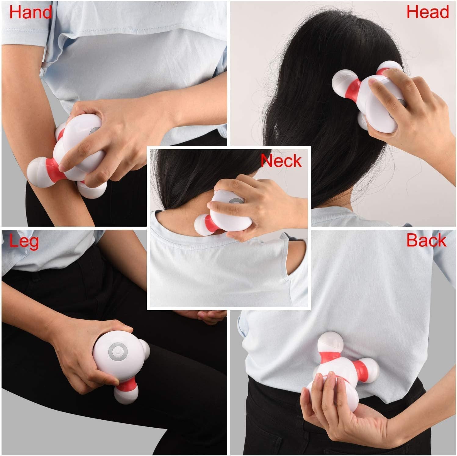 Detalle 2 de Mini Cordless Massager 3AAA – Handheld percussion device 💆