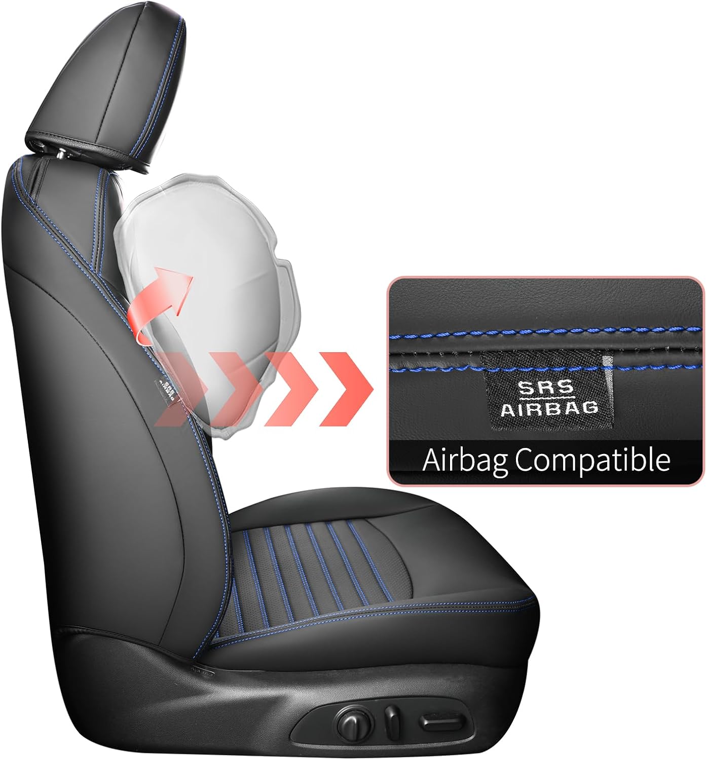 Detalle 2 de Huidasource Chevrolet Malibu Seat Covers, Faux Leather