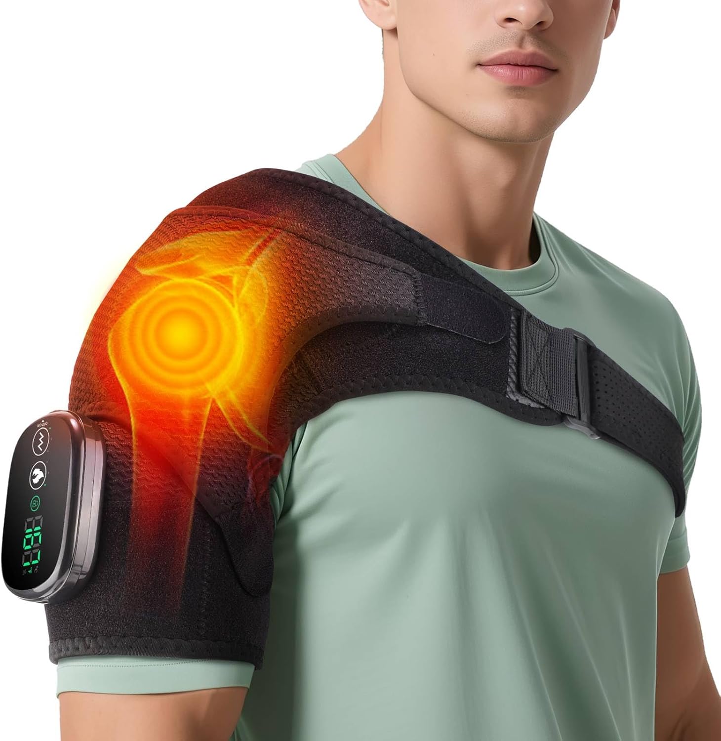Detalle de ROMYSE Cordless Shoulder Heating Pad, 5000mAh