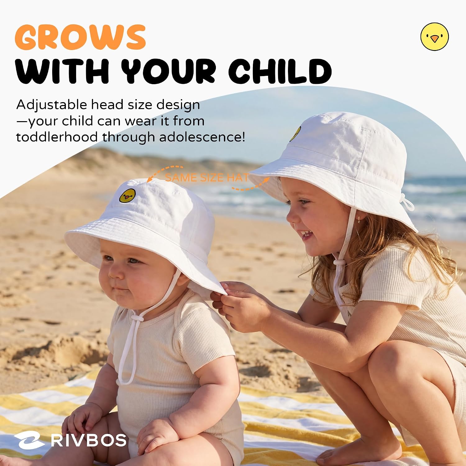 Detalle de RIVBOS Baby Sun Hat Polyester