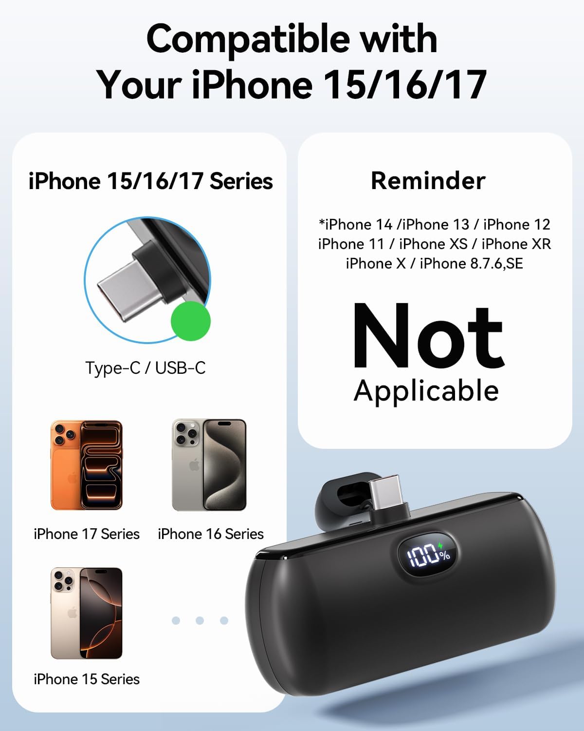 Thumbnail 5 de USB-C Portable Charger 5000mAh