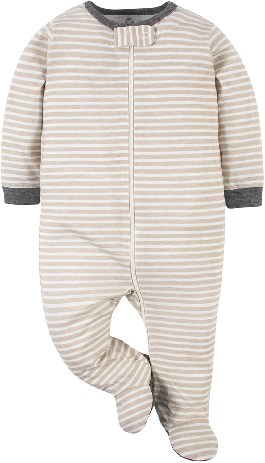 Detalle de Gerber Baby Jungen 4er-Pack Sleep ’N Play Füßlinge – vielseitige Schlaf- und Allround-Strampler