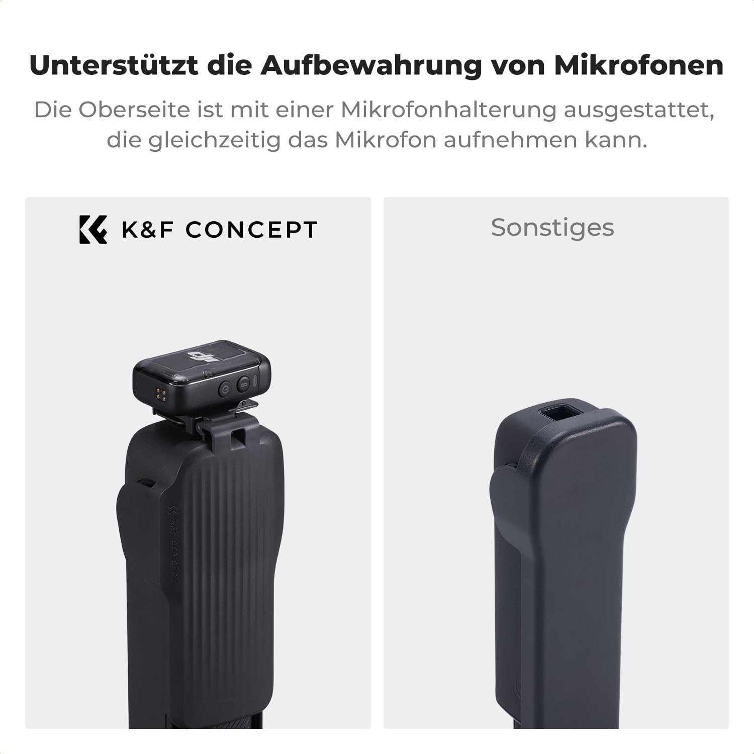 Thumbnail 4 de K&F CONCEPT OSMO Pocket 3 Schutzhülle Rückseite – mit Filterschlitz x2, Displayschutz aus gehärtetem Glas und Trageband