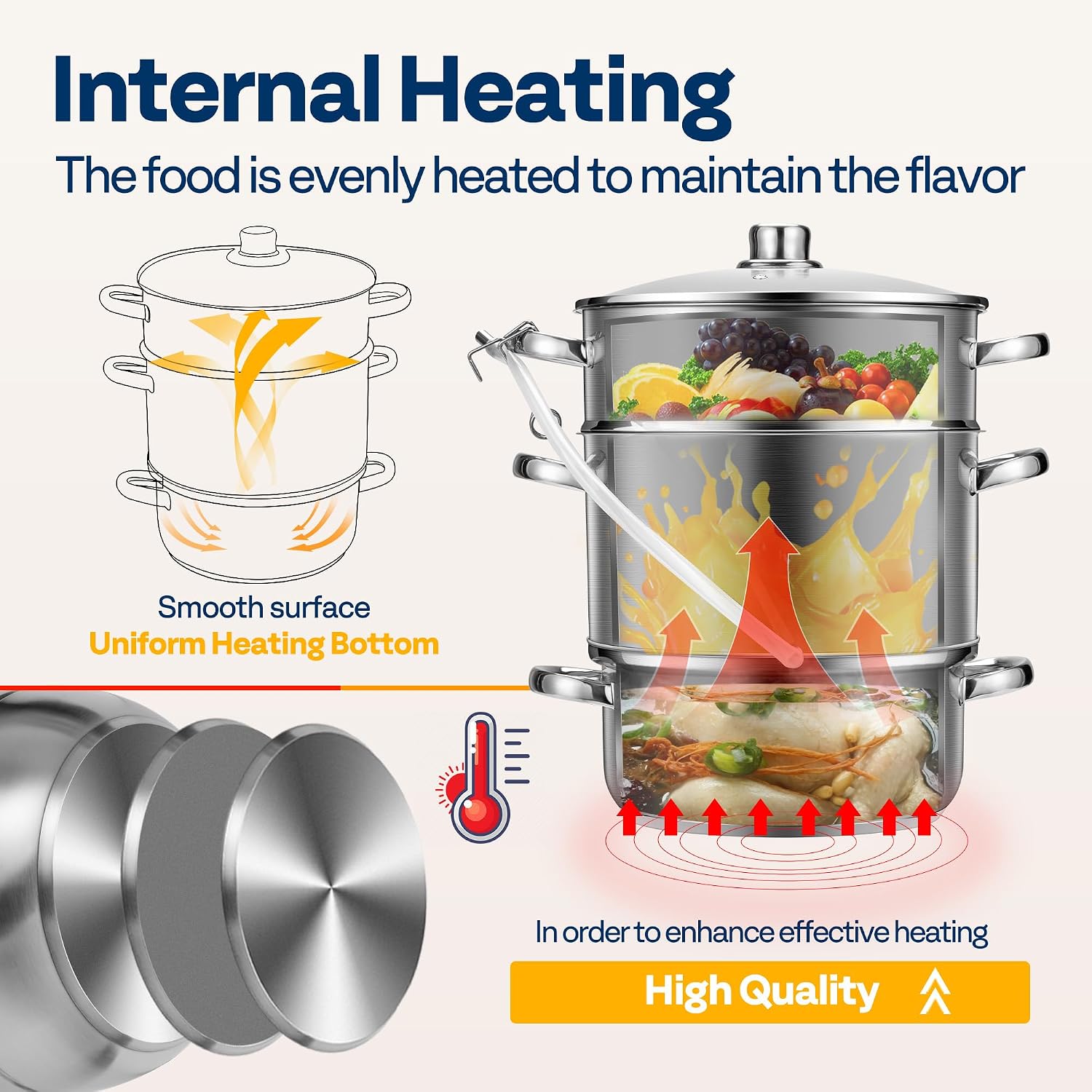 Detalle 2 de VIVOHOME Steam Juicer, 9.3 Qt