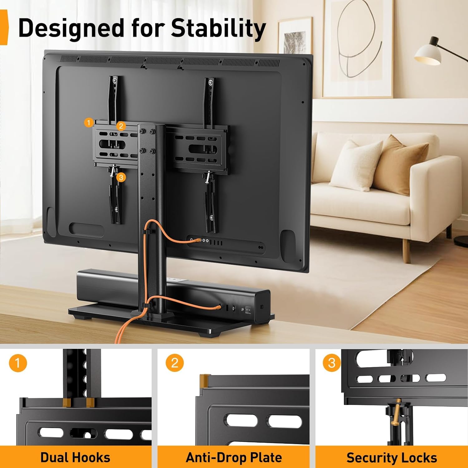 Thumbnail 5 de Support TV sur pied universal 32–60