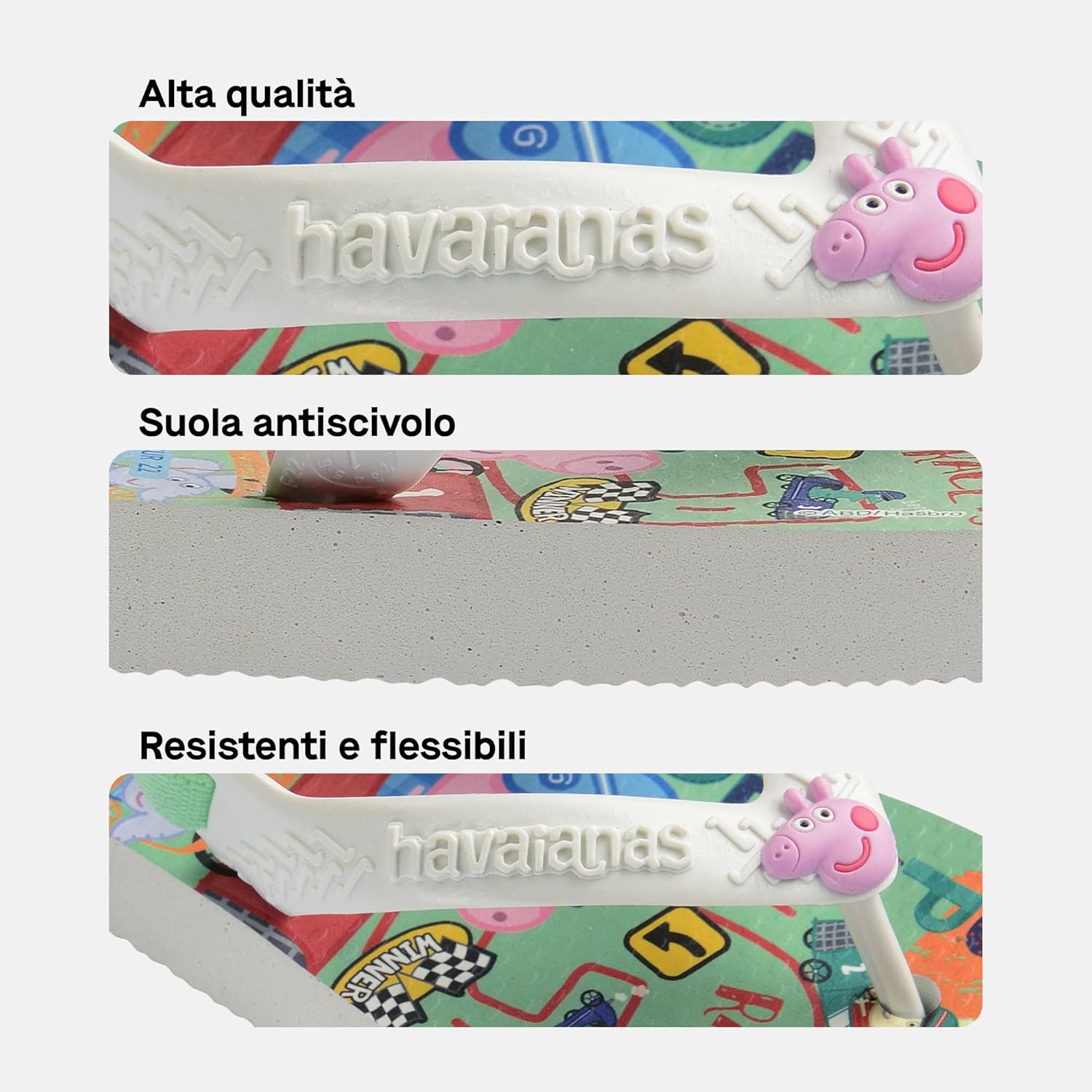 Thumbnail 3 de Havaianas Baby Peppa Pig Zehentrenner für Unisex-Babys – weiß