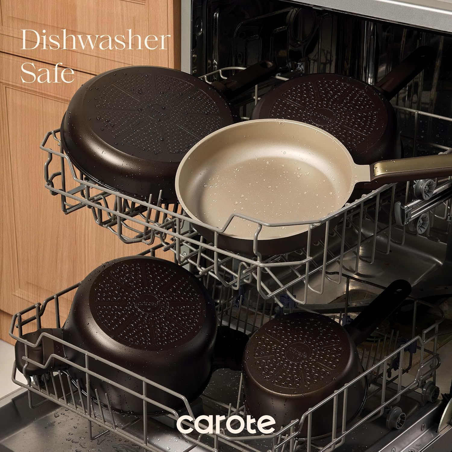 Thumbnail 5 de CAROTE Nonstick Pots and Pans Set (16-Piece) with Lids, Stay-Cool Handles, RV/Camping Cooking Kit