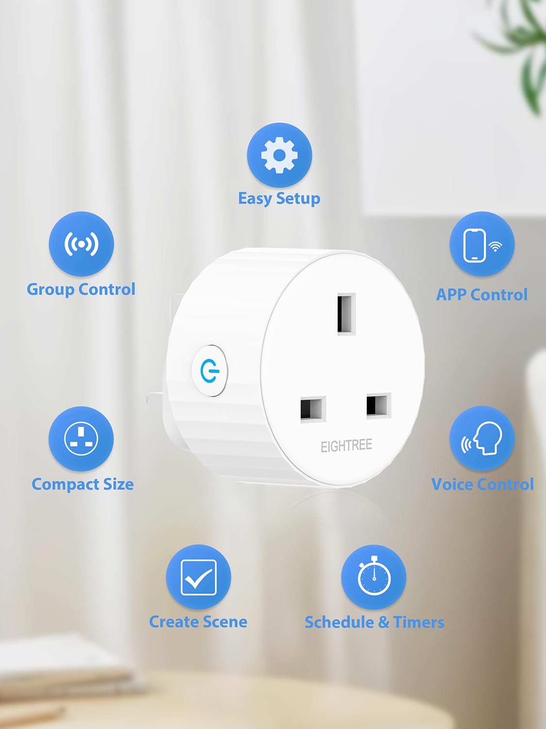 Thumbnail 1 de EIGHTREE Smart Plugs 13A energy-monitoring pack 🔌