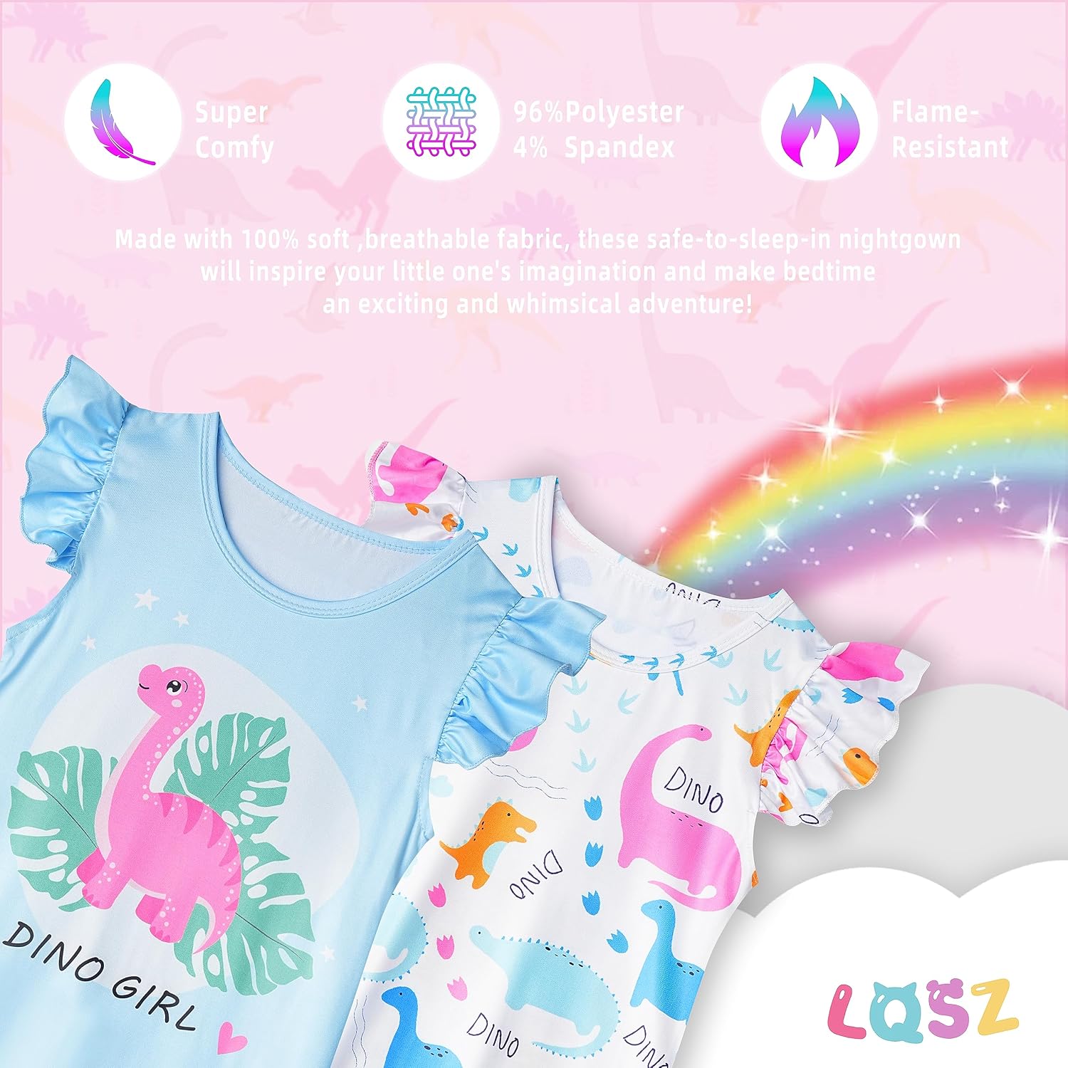 Detalle 2 de Girls' Nightgowns, 2-Pack