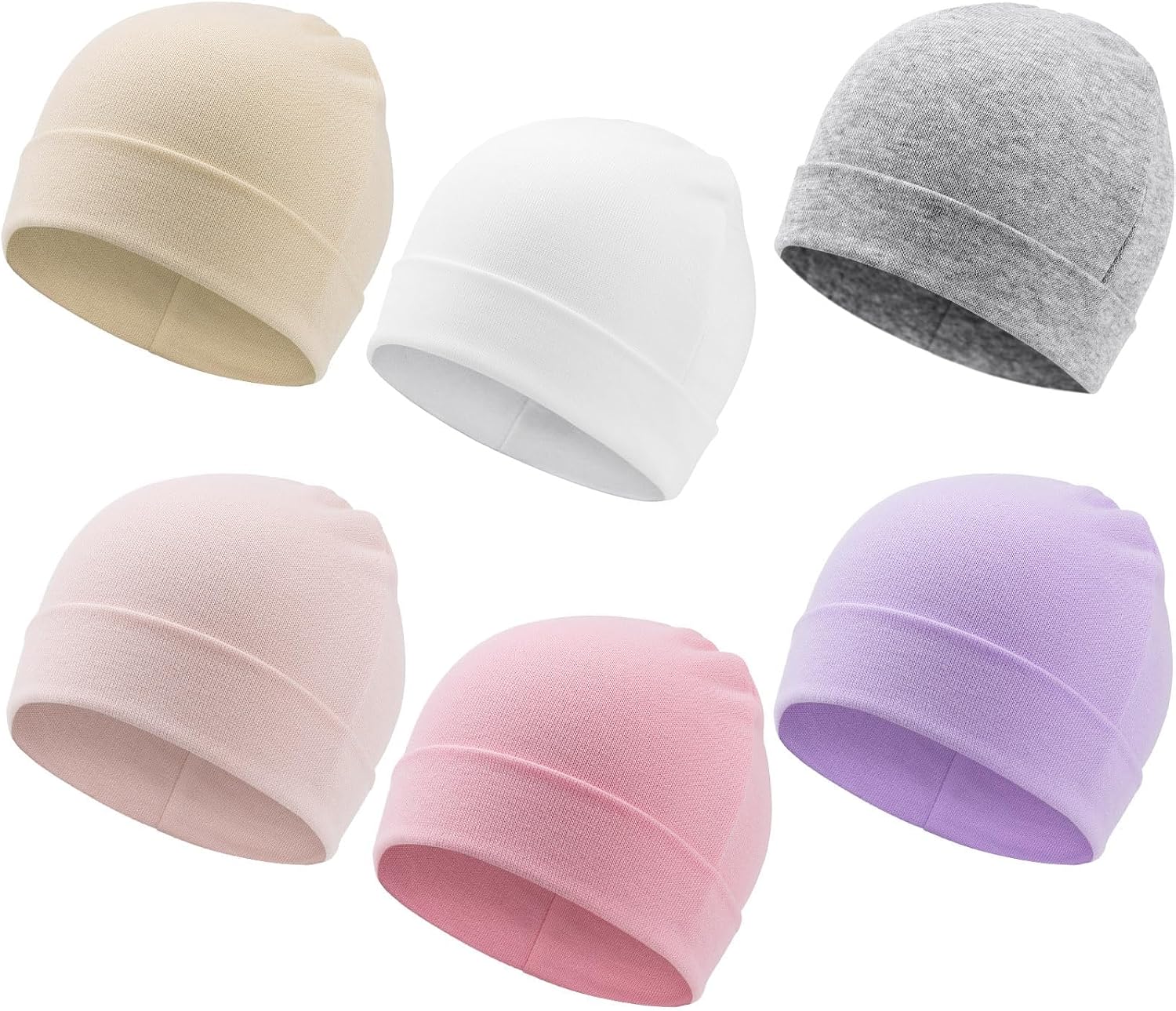 Detalle de DRESHOW Newborn Beanie Hats 6-Pack