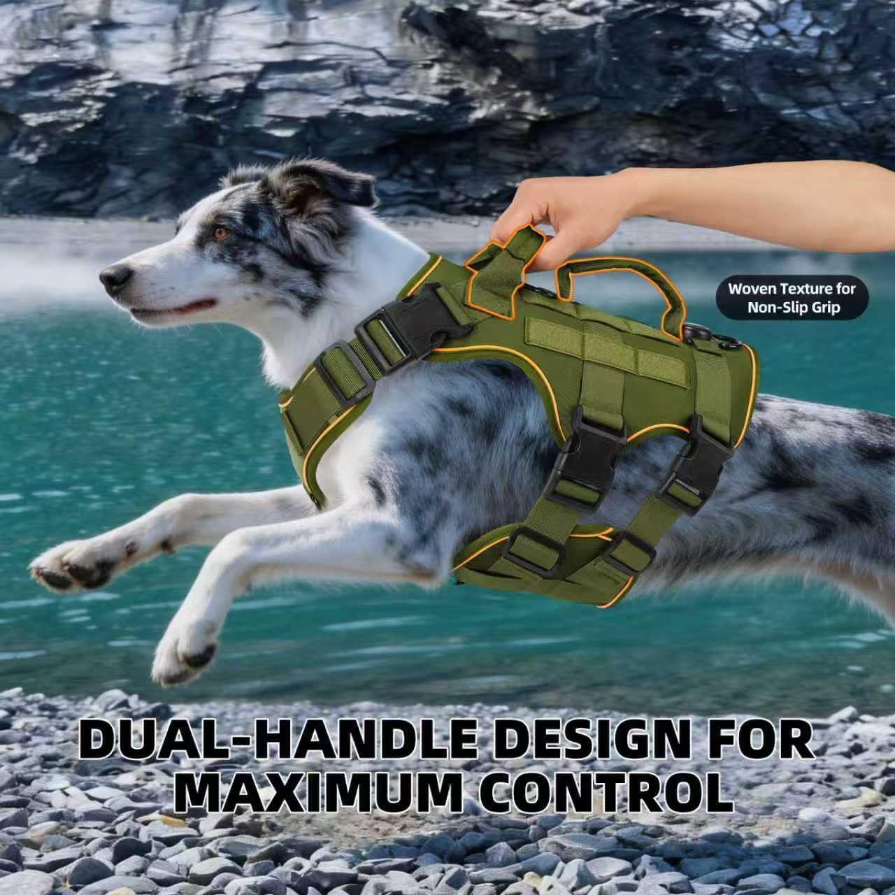 Thumbnail 6 de Reflective Tactical Dog Harness, Size M