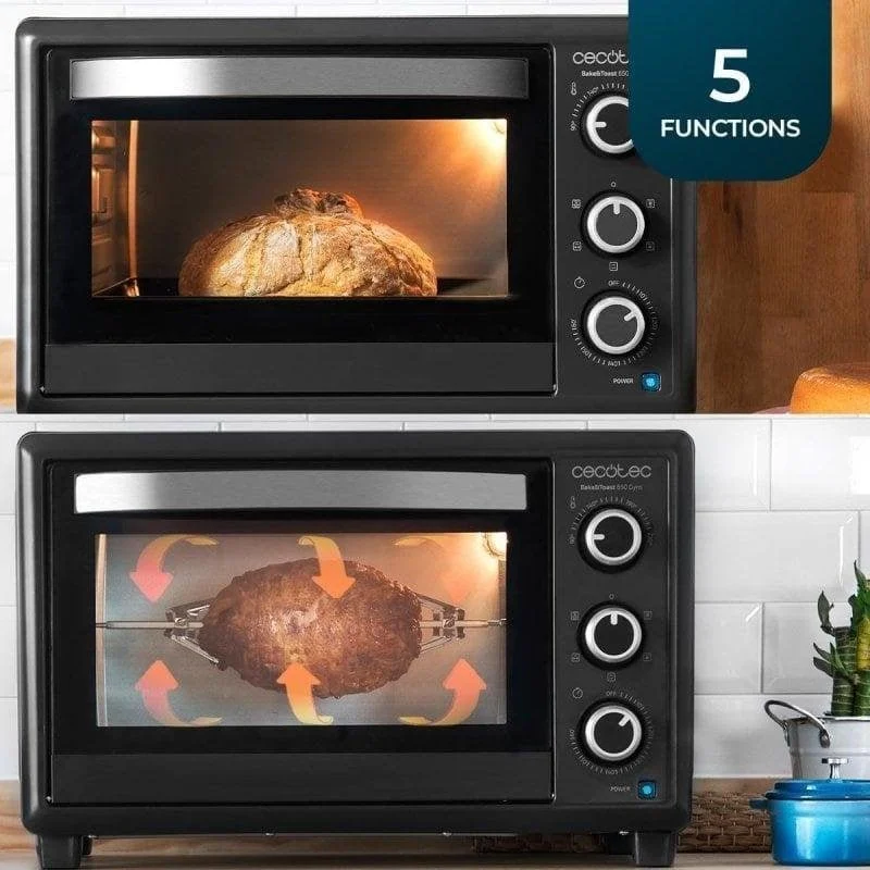 Detalle de Cecotec Bake&Toast 3090 Black Gyro: Horno de sobremesa 30 L con convección y grill