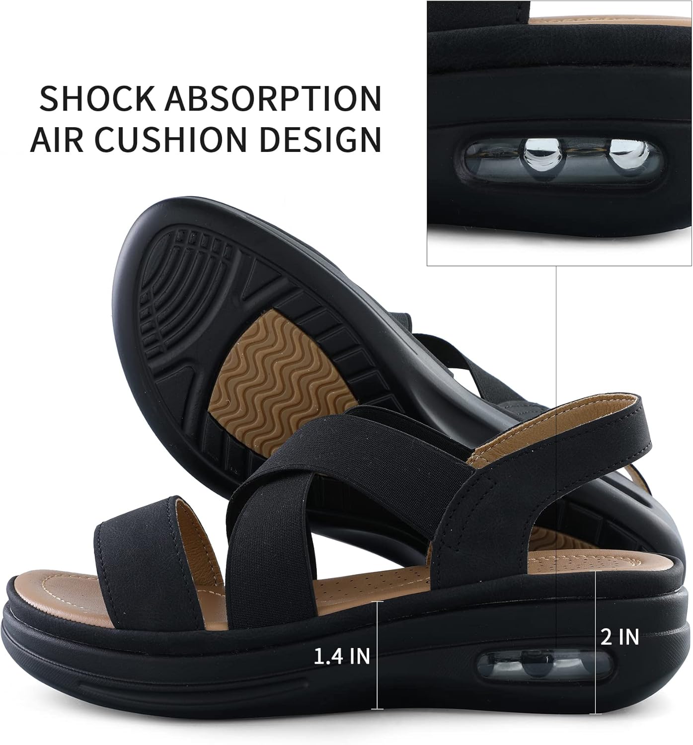 Detalle 2 de Women’s mysoft walking sandals air cushion