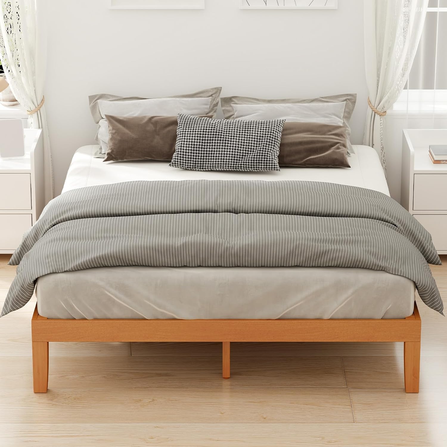 Detalle 2 de OLIXIS Queen Platform Bed Frame