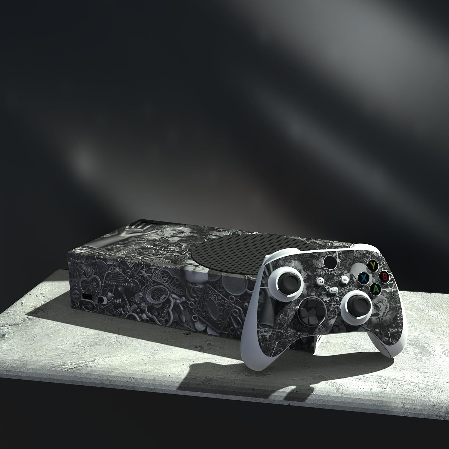 Detalle 2 de playvital Xbox Series S skin — Cyborg Wreck