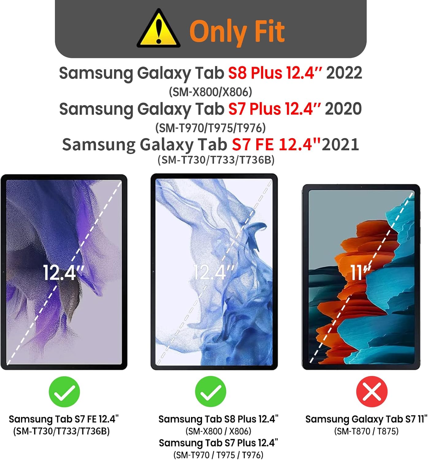 Thumbnail 1 de Gerutek Hülle für Samsung Galaxy Tab S10+/S9+/S9 FE+/S8+/S7 FE/S7+ 12,4 Zoll – Stoßfest, Drehschutz mit Stifthalter und Schultergurt in Rosa