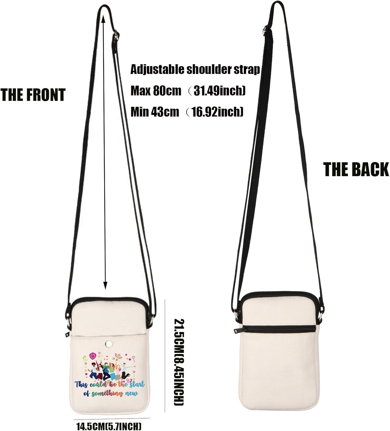 Detalle de PXTIDY High School Musical Inspired Crossbody Bag – This Could Be The Start of Something