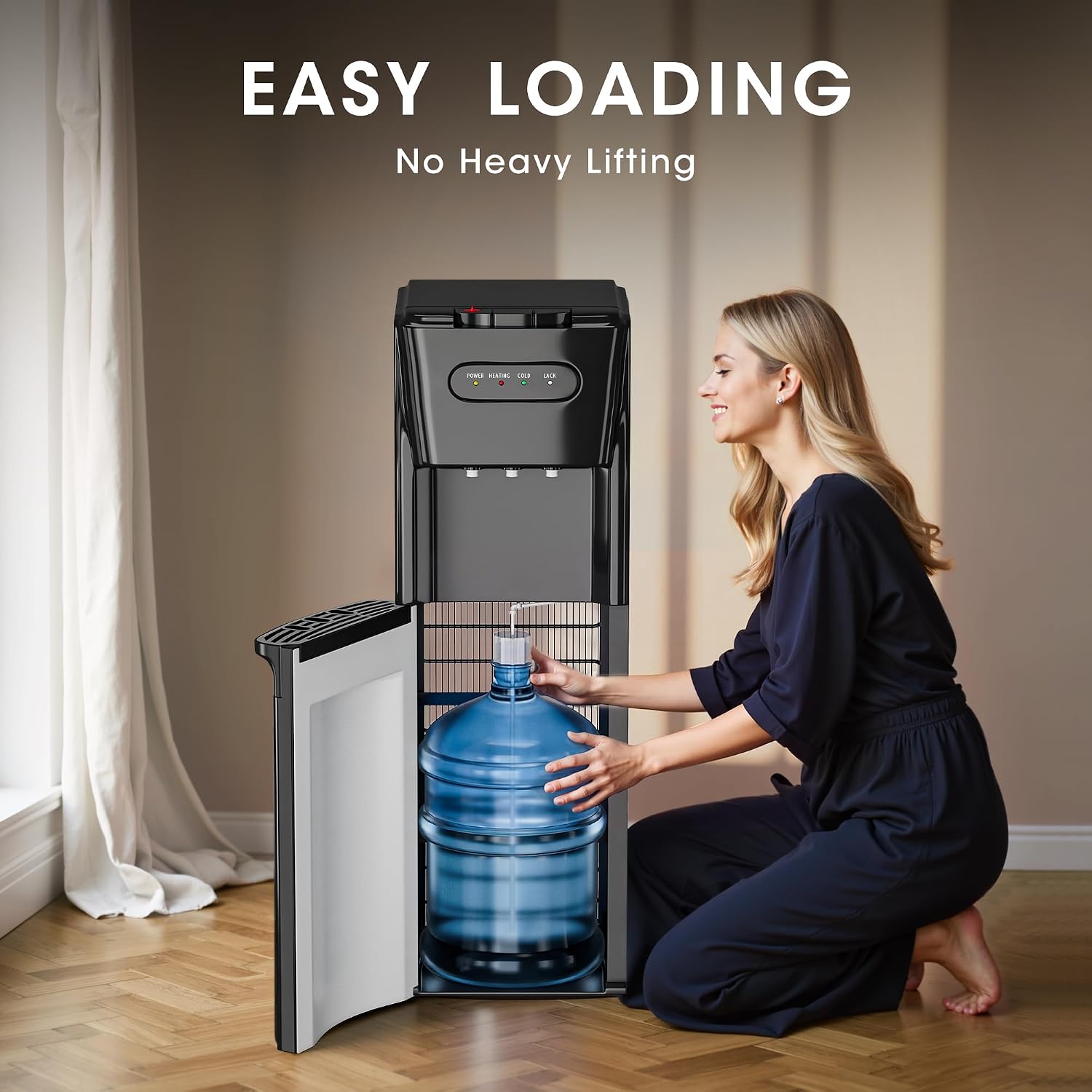 Detalle de Tehanld Bottom-Loading Water Cooler for 3- or 5-Gallon Bottles
