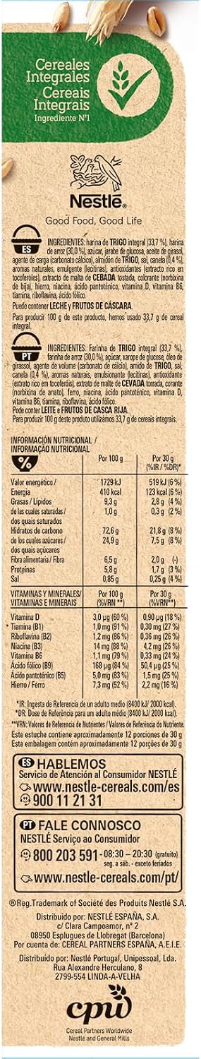 Detalle 2 de Nestlé Cini Minis Cereales 375 g – Pack de 7 🍪