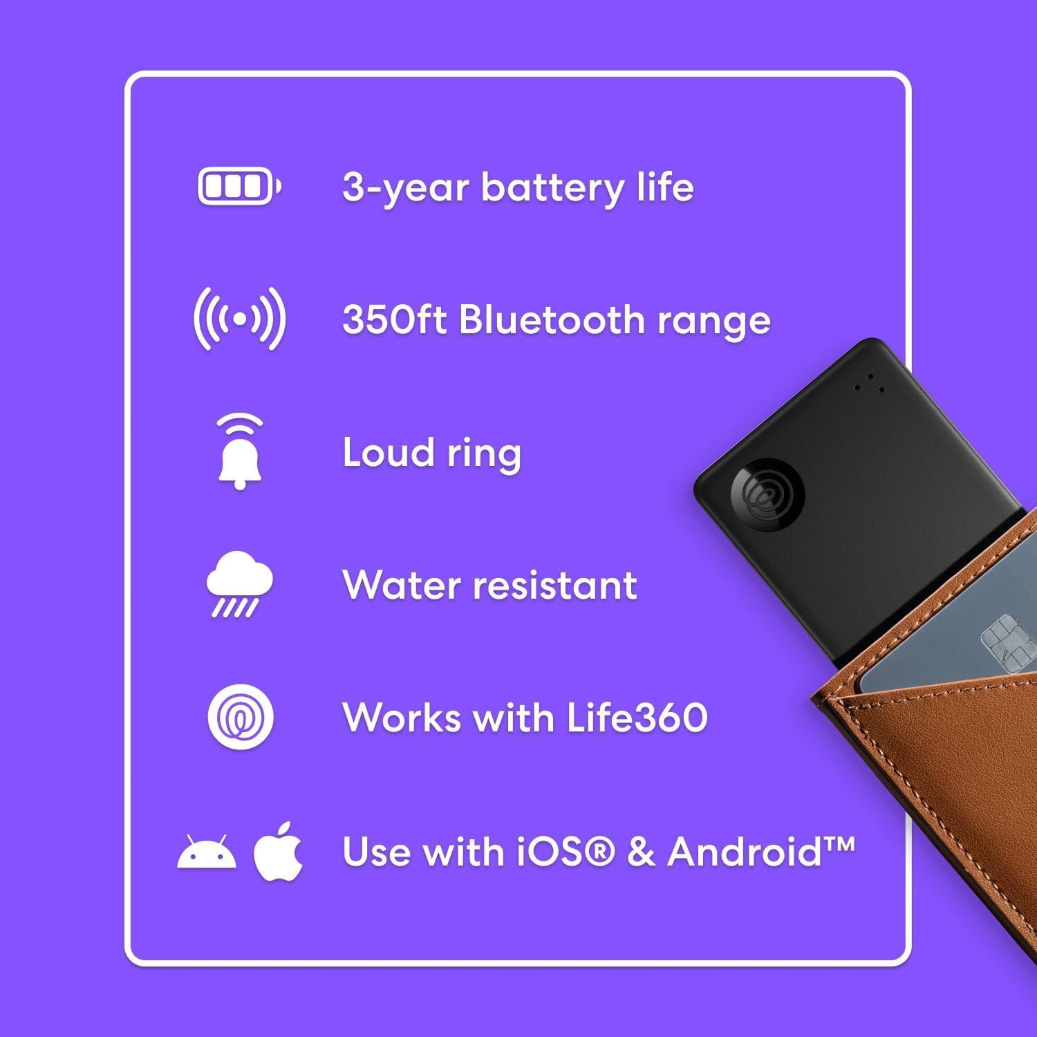 Thumbnail 6 de Tile by Life360 Slim Wallet Finder