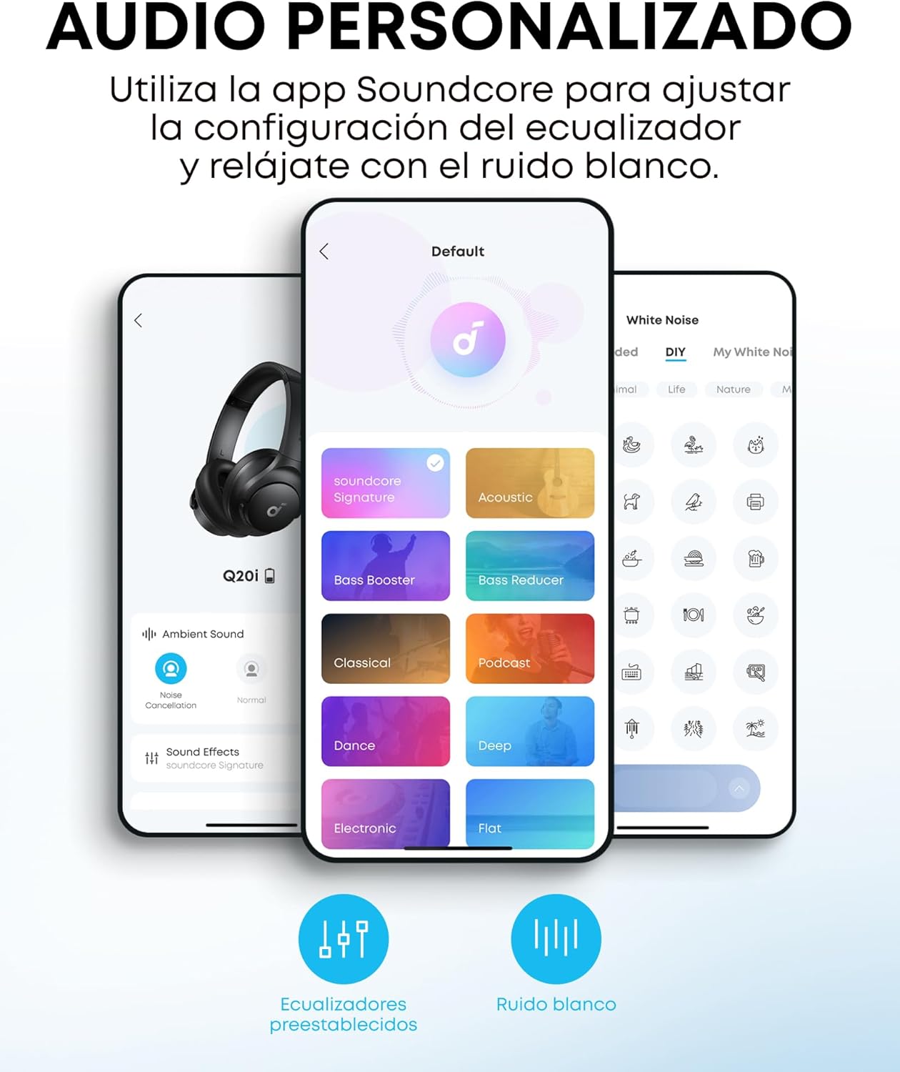 Detalle 2 de Soundcore Q20i ANC 40 horas