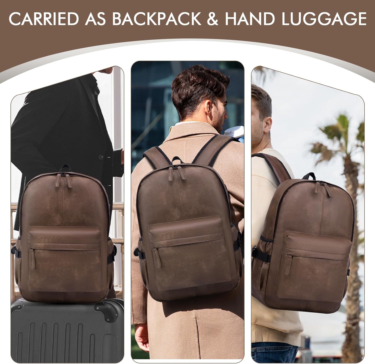 Thumbnail 5 de BAGZY Laptop Backpack for Men 15.6 Inches: 25L, Waterproof and Airline-Compliant
